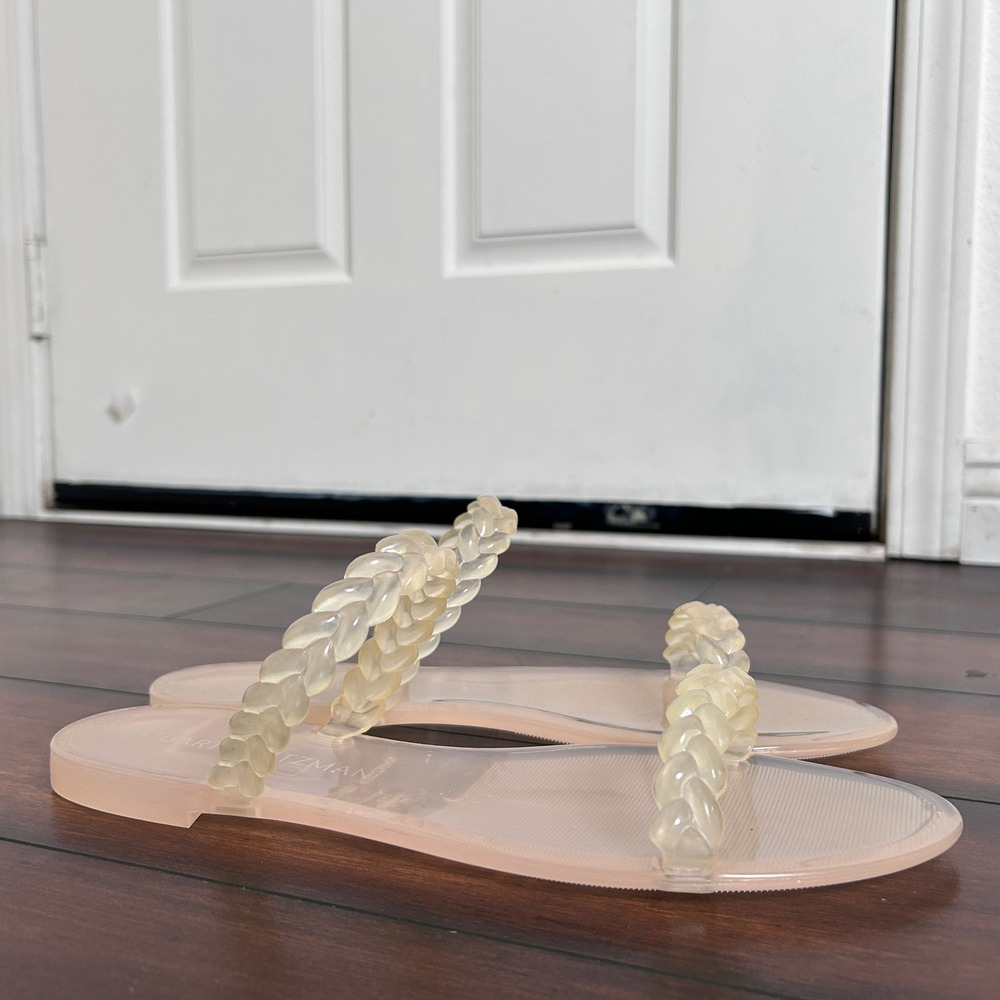 NWOB Stuart Weitzman Sawyer Braided Jelly Slide Sandals Women's size 11
